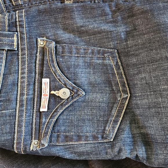 Hudson Mid Rise Boot Leg Ankle Jeans with Flap pocket - Picture 4 of 6